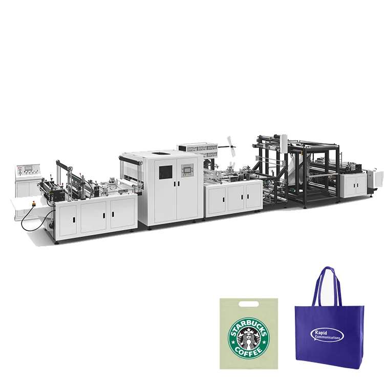 Auto Fabric Tote T-Shirt Pp Non Woven Bag Offset Printing Machine Non Woven Shopping Bag Making Machine non woven bag machine