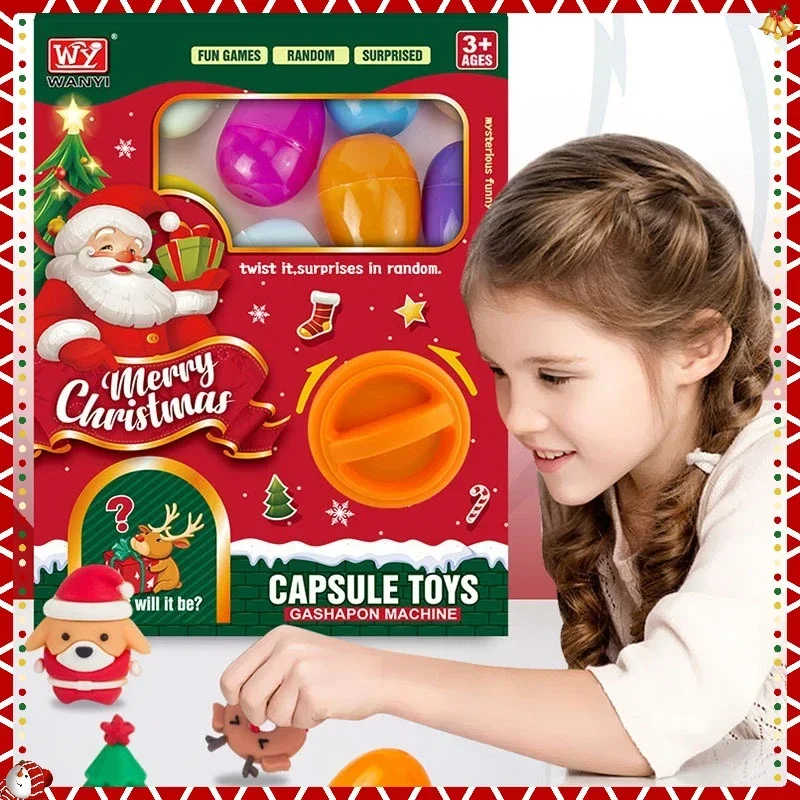 

Miniso Cartoon Christmas Gift Gashapon Machine Children's Toy Surprise Mini Random Gift Box Christmas Gift for Boys and Girls