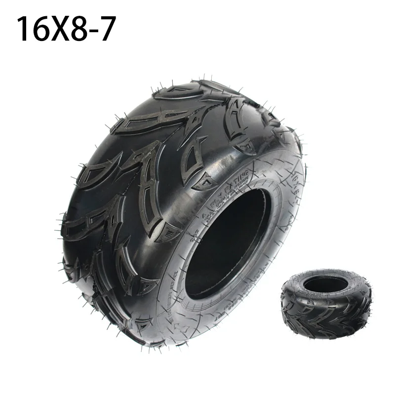 high quality 16X8-7 Vacuum Tire Atv 7 Inch Tyre for 125cc ATV Quad Buggy Bike Go Kart Dune 16*8-7