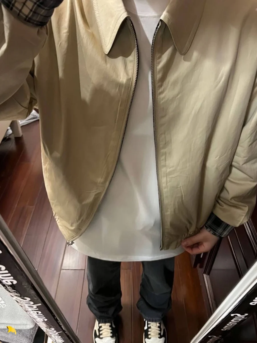 

Ретро-куртка в клетку двусторонняя, весна-осень, стиль «харингтон», чистый крой, высокое качество, молодежная мода, верхняя одежда