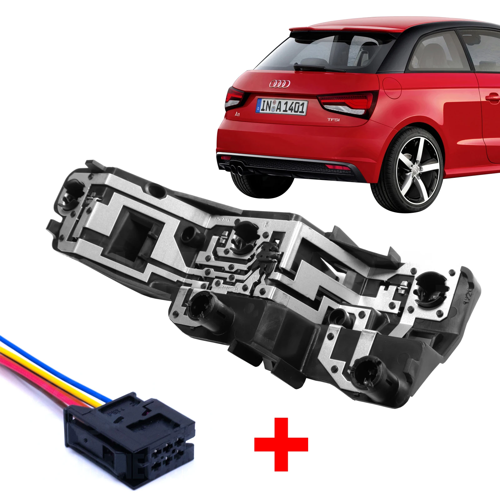 

For Audi A1 O/S Rear Right Tail Lamp Cluster Bulb Holder & Prewired Plug Harness Replacement Parts 8X0945258A Car Lights Parts