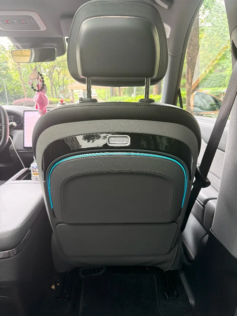 For Zeekr 9X 2025 2026 Car Seat Back Small Table Foldable Adjustable Laptop Desk with Atmosphere Light Modified Accessories detail image 9