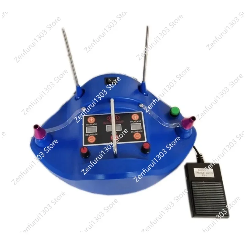 

The CD608 timer counting and inflating machine comes with a portable electric balloon pump with a ball-covering function