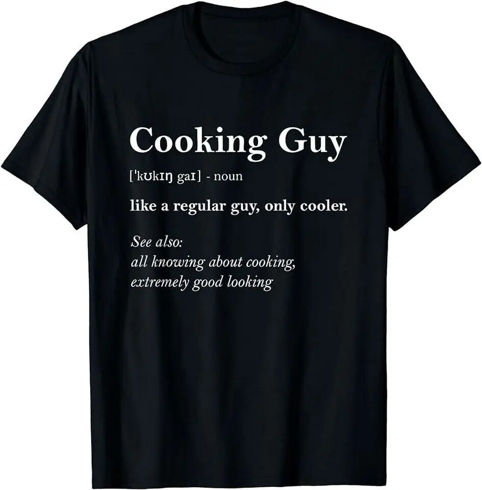 Cooking Guy Definition Funny Boy Cooking Gift Cook T-Shirt