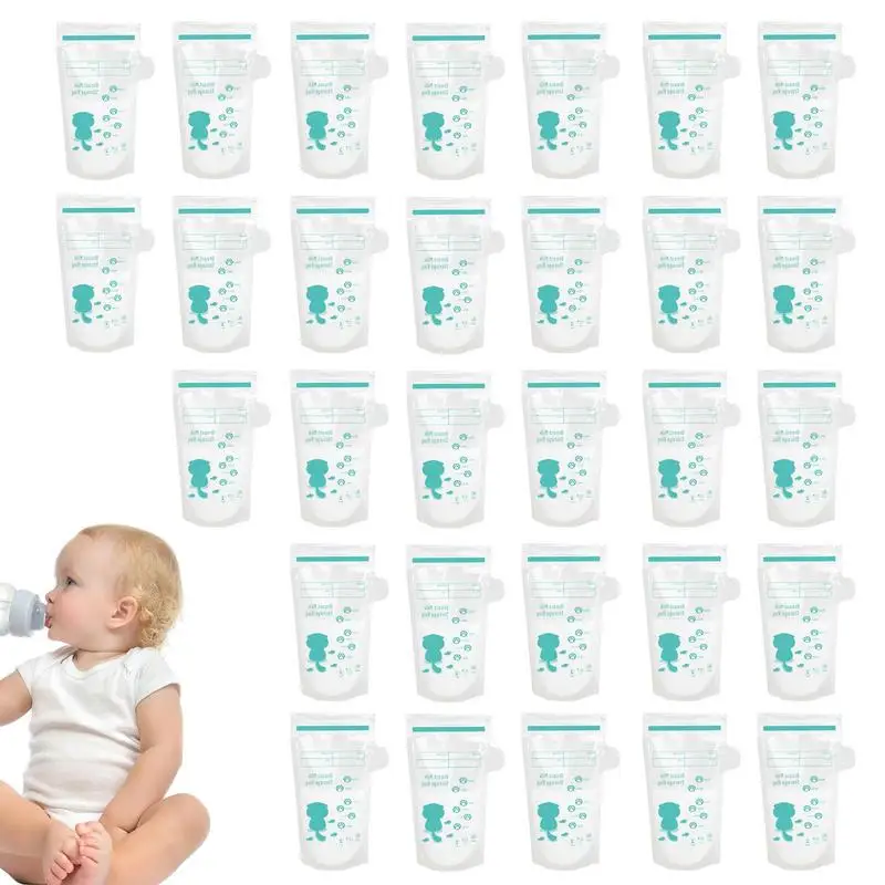 

Breast Milk Containers 30 Pcs Milk Freezer Bags Large Capacity Breastmilk Bags For Refrigeration Freezing Pumping Breastfeeding