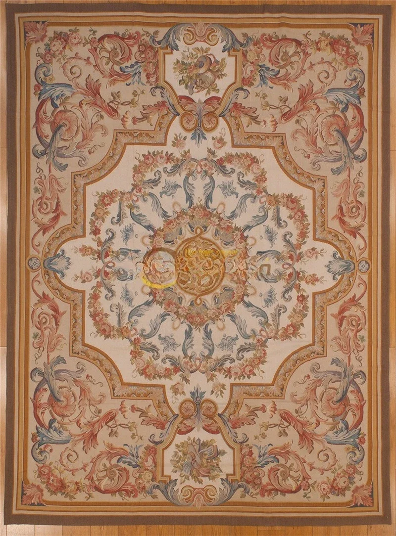 Carpet, hand-woven 100% wool Italian style bedroom square decoration