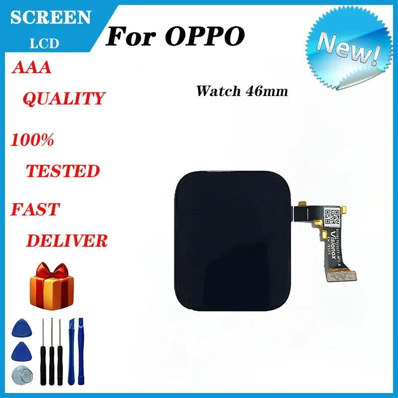 For OPPO Watch 46mm LCD Screen Display  Touch Screen Digitizer Sensor Glass Panel Display Replace And Repair Parts