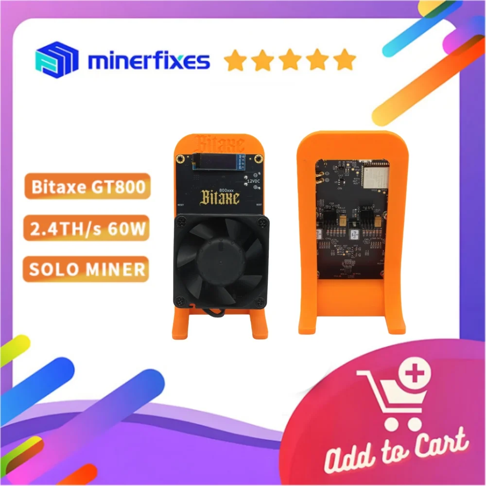 الأصلي Bitaxe GT 800 BTC مينر 2025 الإصدار BM1370 Asic آلة التعدين 2.2–2.4Th/s 45W ± 10% nerdaxe مينر اليانصيب مينر