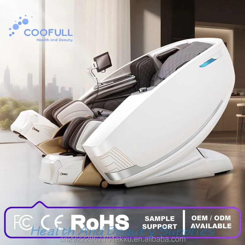 Coofull Bulk Order Available Aesthetic Design Independent Leg Stretching Massage Chair Luxury Furniture for Home Spa and  Lounge