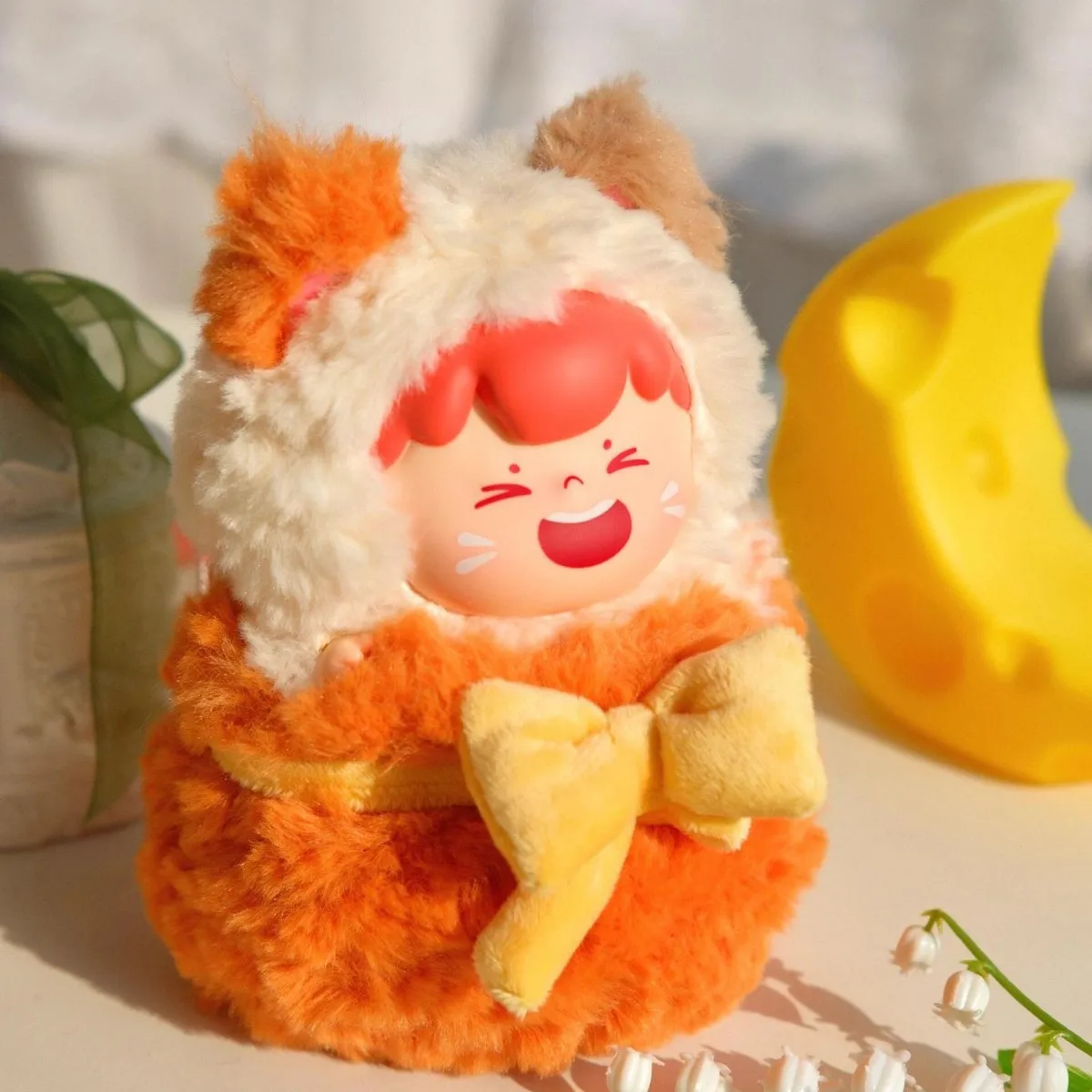 

Тайна Lucky Charm, плюшевая слепая коробка, милый кот удачи, мини-кукла ручной работы, декор для рабочего стола, подарок для девочек и женщин