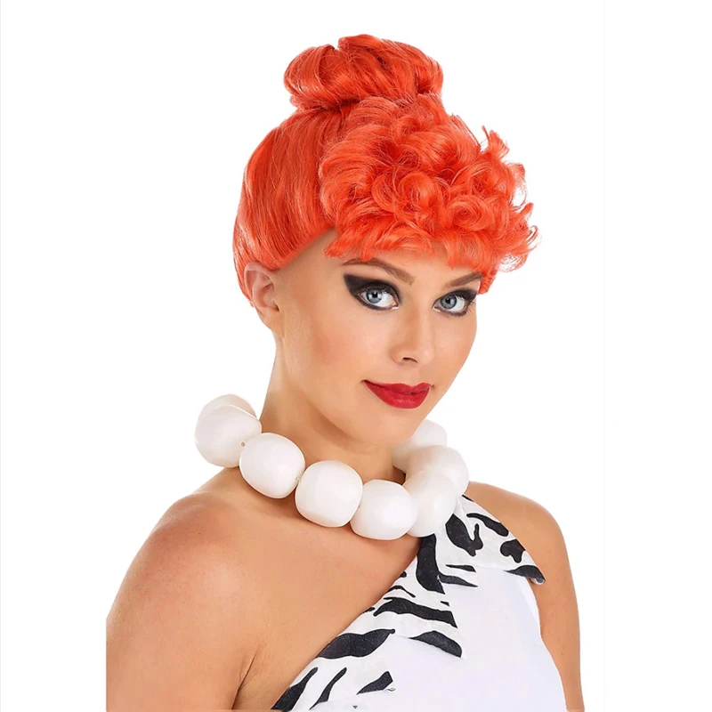 HAIRJOY Synthetic Hair Wilma Flintstone Wig Halloween Cosplay Party Wigs image 4