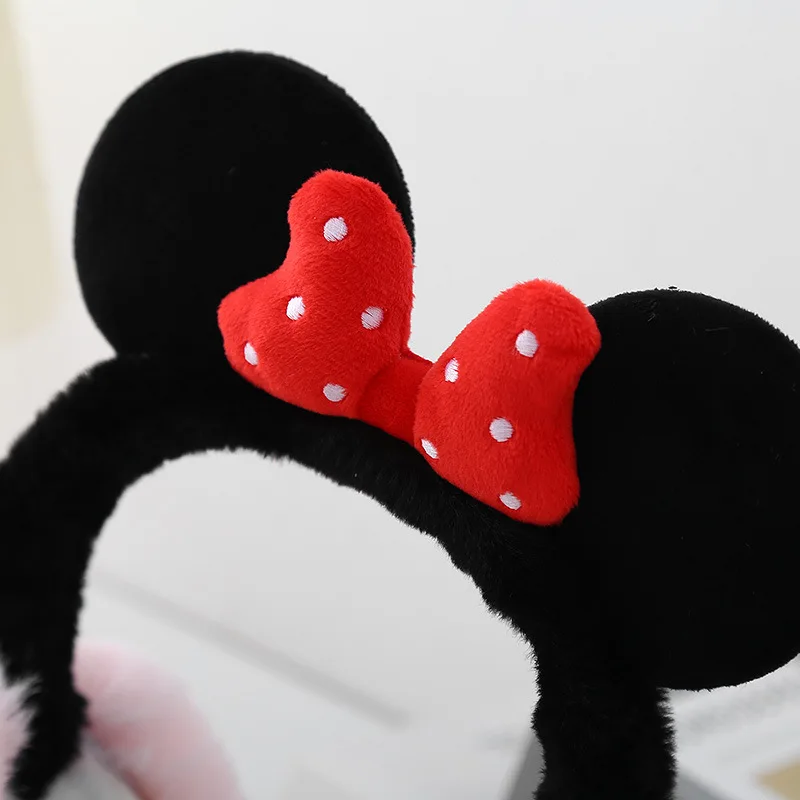 Disney Minnie Mouse Soft Plush Ear Keep Warmer Winter Earmuffs Children Fashion Outdoor Earflap Protection Ear-Muffs Ear Cover #4