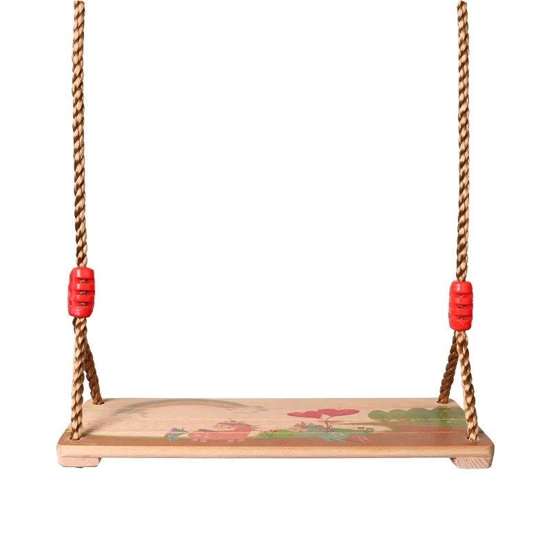 Columpio de madera maciza para niños y adultos, juguetes sensoriales, juegos familiares al aire libre, columpios de árbol, columpio interior para preescolar, silla de madera