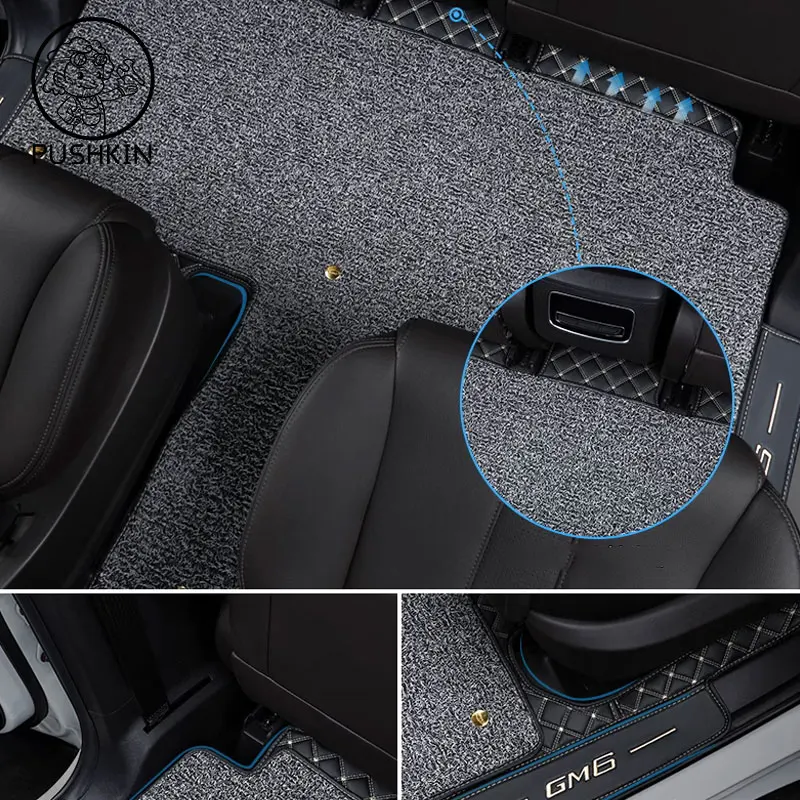 Car Floor Mats For GAC Trumpchi M6  7 Seats  2020 2021 2022 Custom Auto Foot Pads Automobile Carpet Cover Interior Accessories