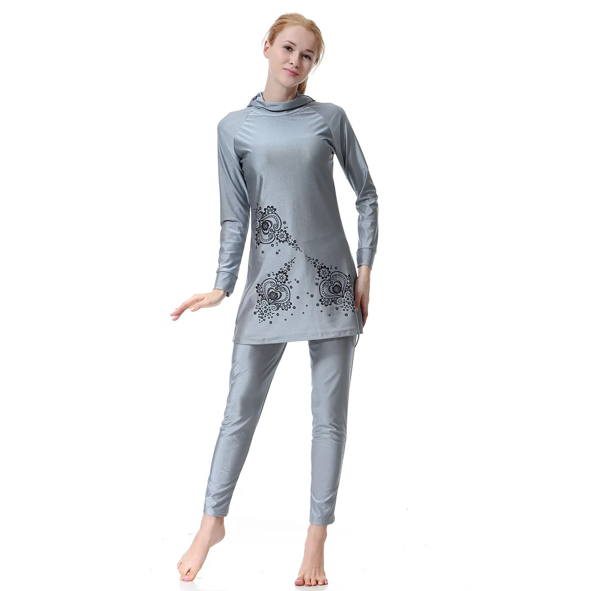 

Muslim Swimwear with Hijab Cap for Women, Modest Swimsuit, Plus Size, Burkini, Muslim Swimming Suit