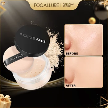 Focallure แป้งฝุ่นควบคุมน้ำมัน9สีกันน้ำติดทนนานปกปิดใบหน้าได้อย่างเต็มรอยเครื่องสำอาง