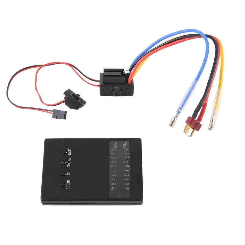 ABXE-80A ESC WP-880 1/10 1/8 WP-Crawler Brush Brushed 80A 1080 Electronic Speed Controller Waterproof ESC With Program Card