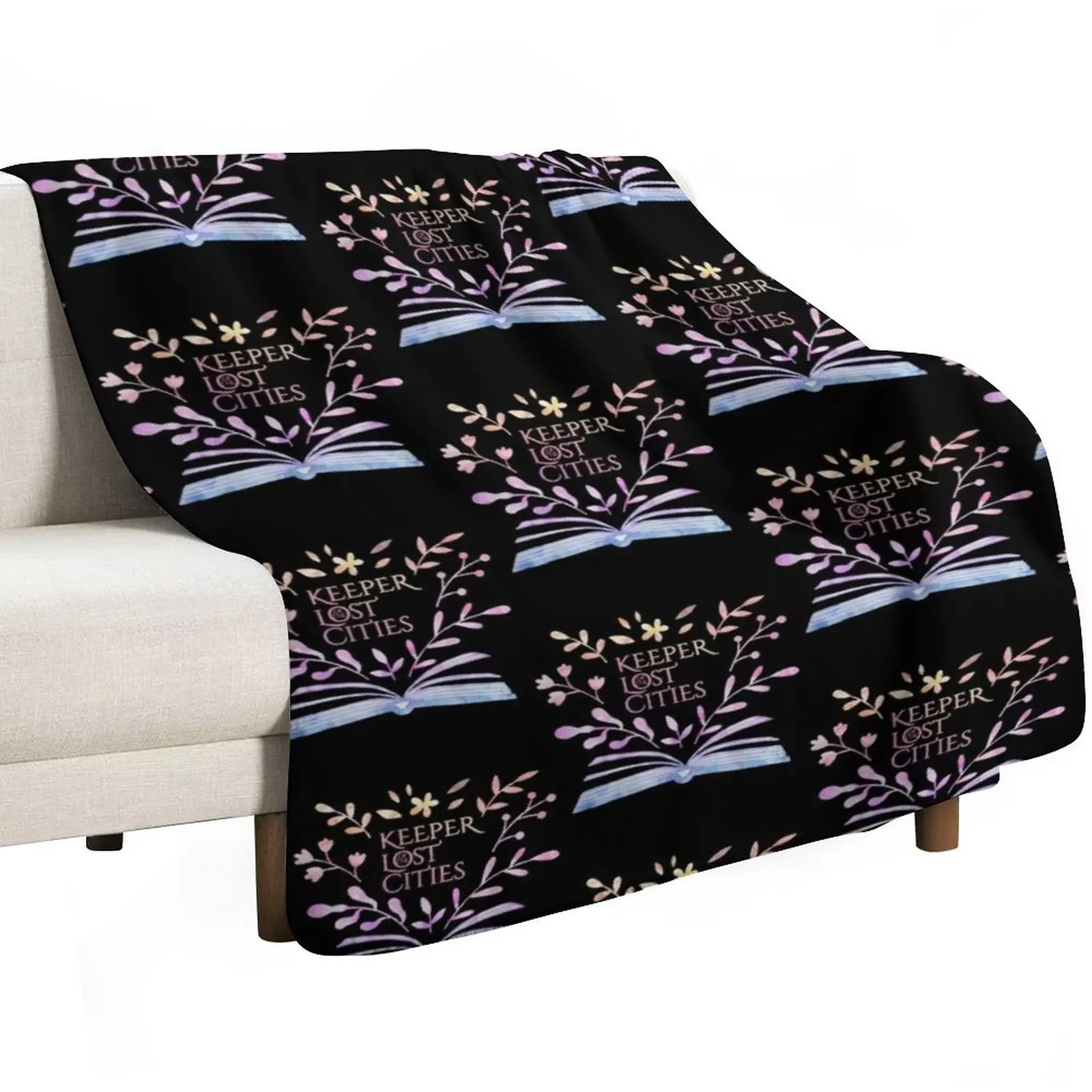 

keeper of the lost cities flower Throw Blanket valentine gift ideas Blankets For Sofas Hair Comforter Blankets