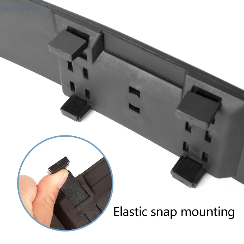 285 mm breiter, konvexer Innenclip auf der Rückansicht, klarer Spiegel, universeller, blendfreier, beschlagfreier, panoramischer Rückspiegel, gebogener Spiegel