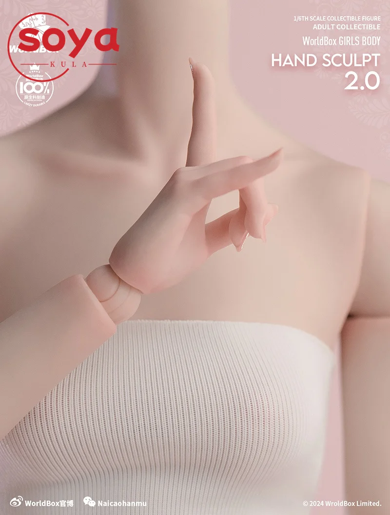 Worldbox AT209 1/6 Schaal 3 Paar Vervangbare Handen Model Bleke/Lichtbruine Huid Fit 12 "Vrouwelijke soldaat Action Figure Body