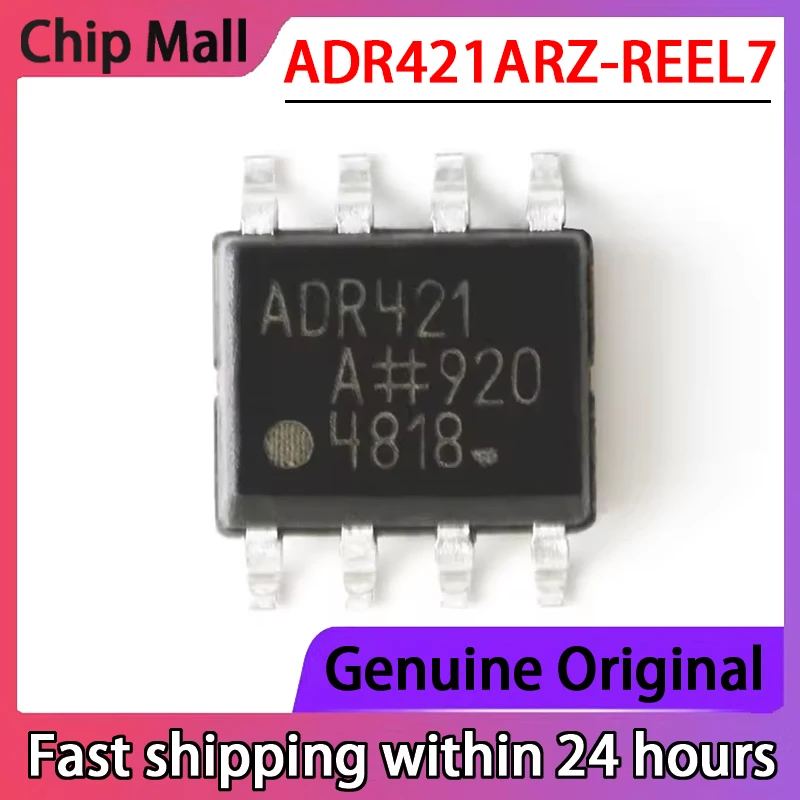 2PCS New Original ADR421ARZ-REEL7 ADR421A SOIC-8 2.5V High-precision Reference Voltage Source Chip in Stock