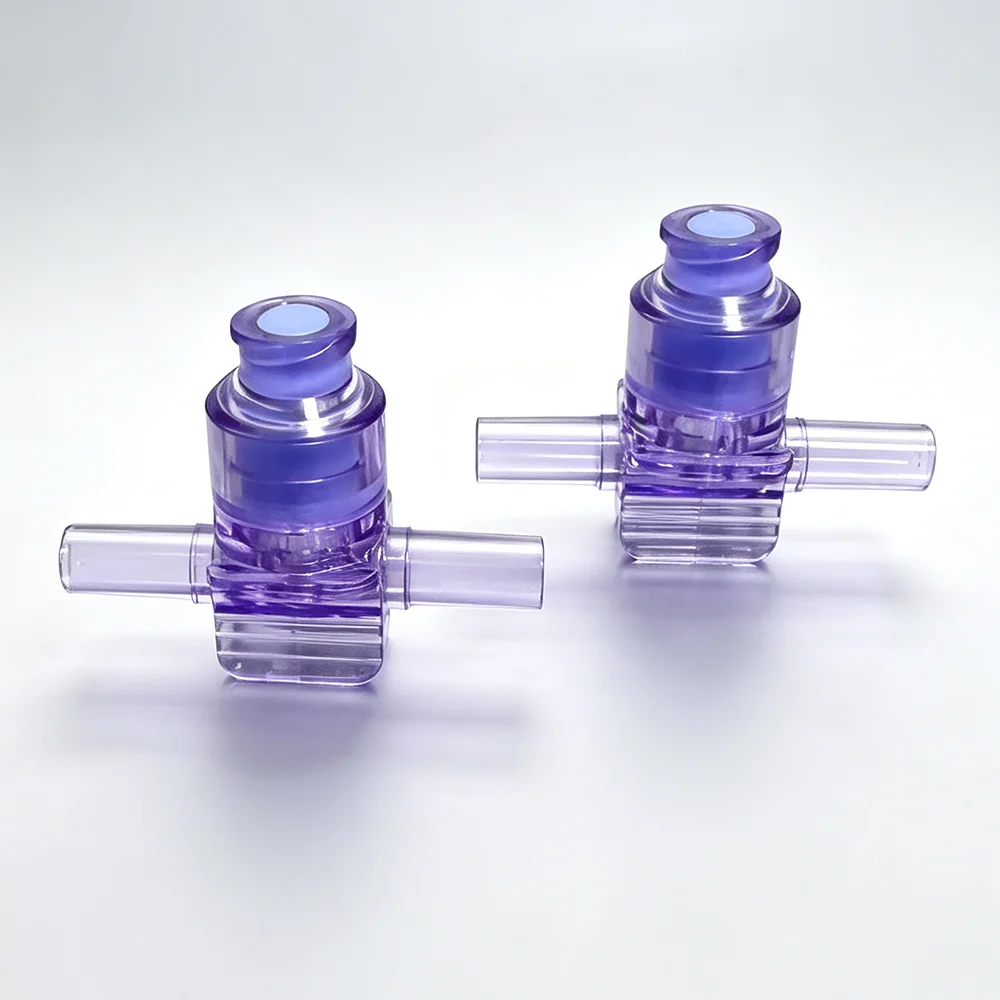 10PCS Two-Way Needleless Valves Medical Surgical Disposable Two-Way Non-Sterile Valve for Healthcare