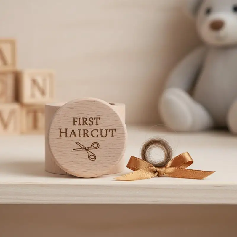 1Pcs Wooden Tooth Fairy Box Unfinished Material Baby Teeth Holder Keepsake for Child Milestone Memories