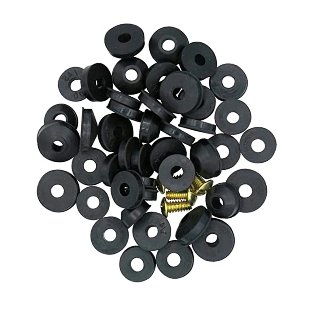 58PCS Assorted Tap Washers O-ring Rubber Faucet Washer Set Rubber Pipe Faucet Sealing Washers With Screws