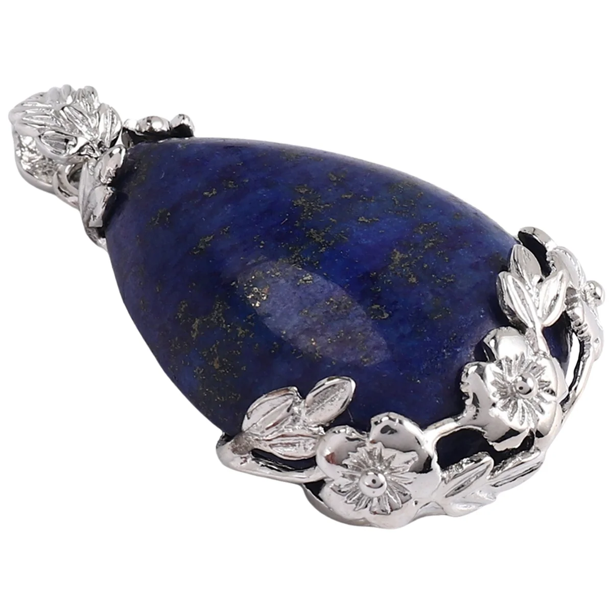 FZFZ المرأة الملاك الدموع قطرة الماء الأحجار الكريمة شبه الكريمة قلادة - اللازورد