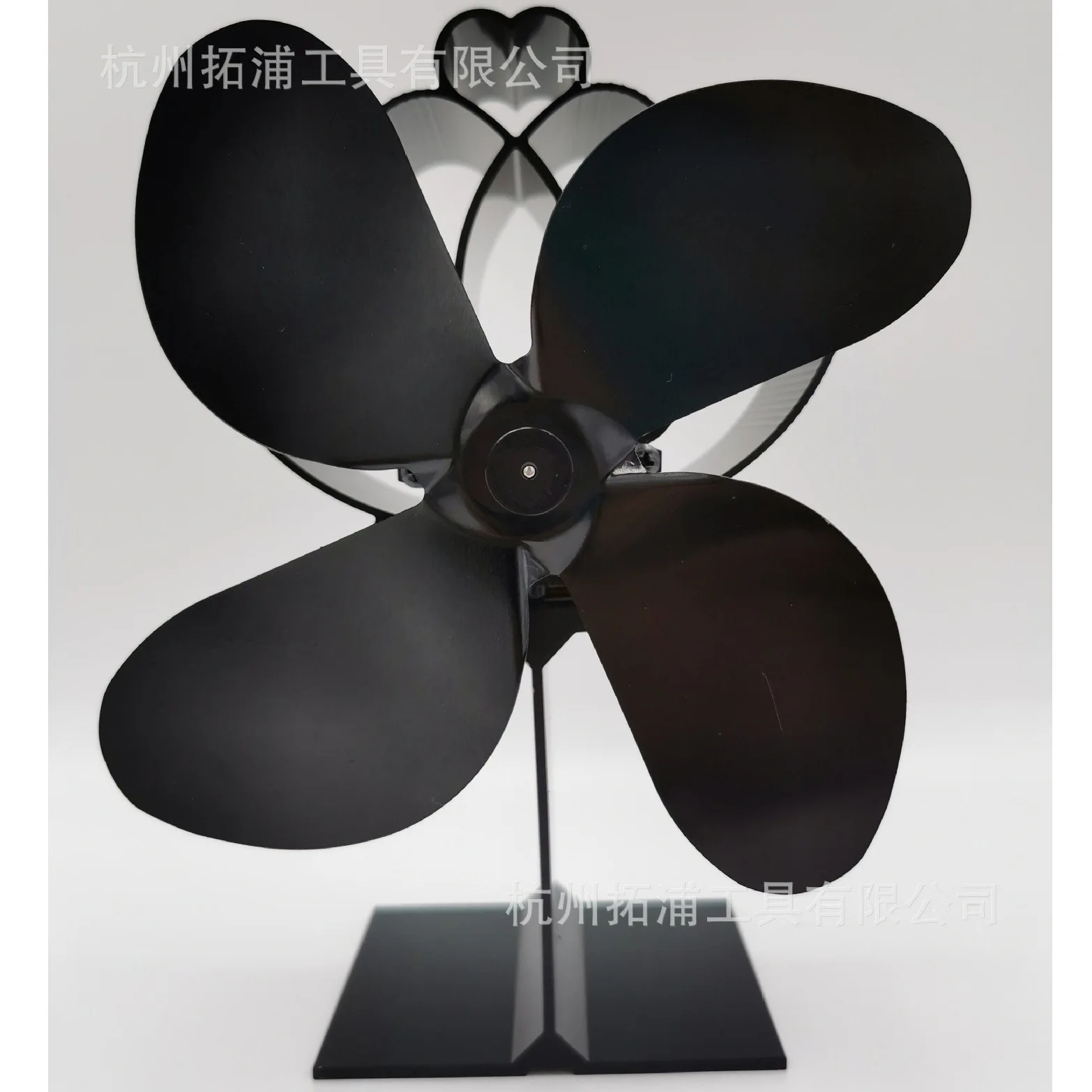 Fireplace Fan 4-blade High Temperature Resistant Aluminum Self-starting Heat Energy Heat Pump Coal Saving Artifact Energy Saving