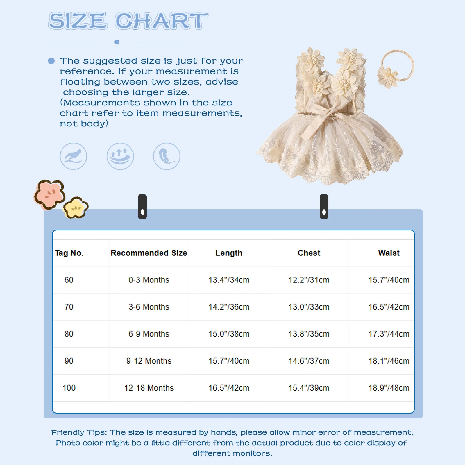 Newborn Infant Baby Girls Rompers Dress Summer Princess Floral Embroidery Mesh Tulle Tutu Dress with Headband Birthday Outfits