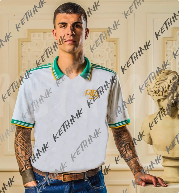 

Новая самая продаваемая футбольная рубашка серии в стиле ретро, тренировочная рубашка поло без пуговиц с круглым вырезом, футболка для взрослых и детей