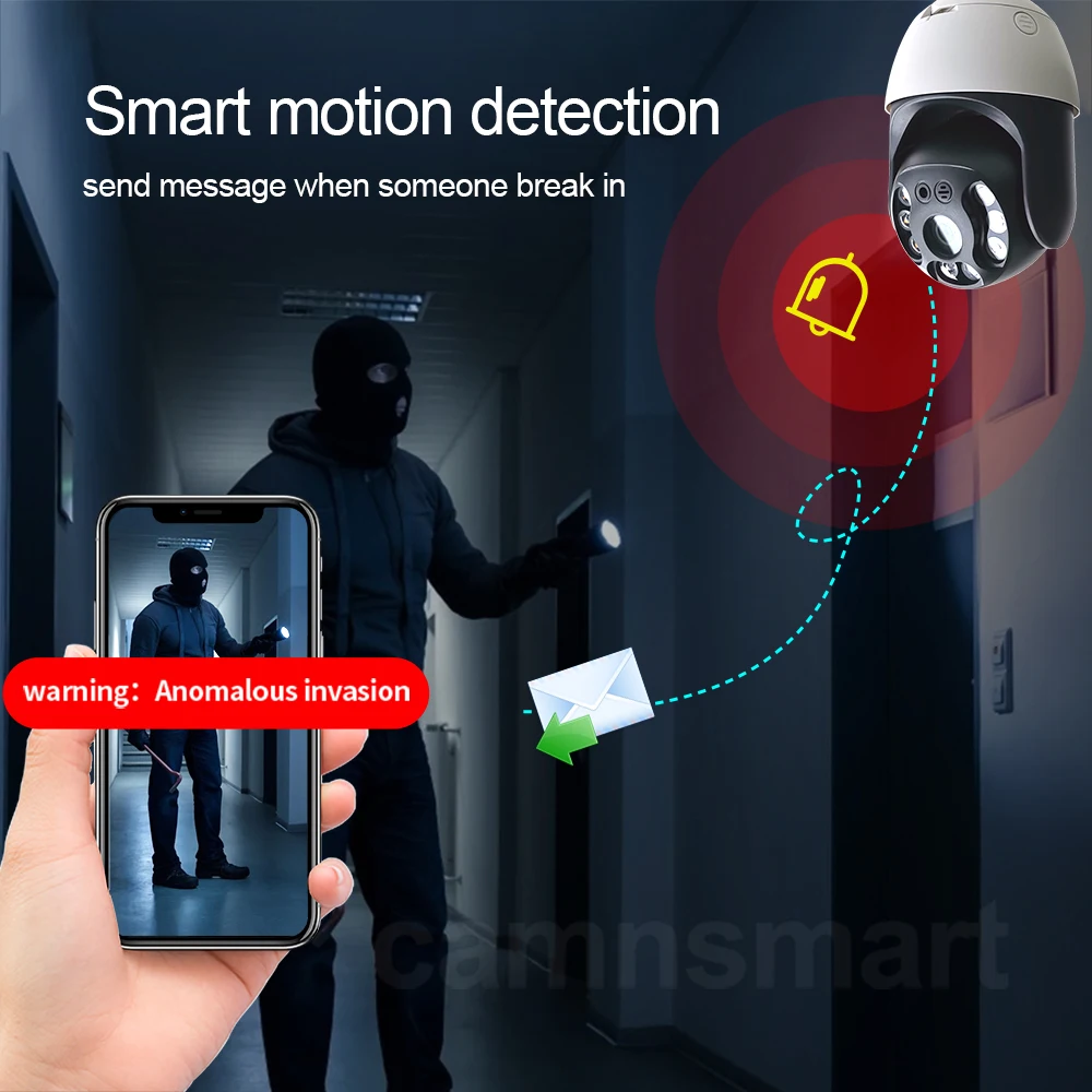 6MP Tuya WIFI Camera Security for Home Protection Outdoor CCTV Wireless Onvif NVR Smart Motion Detection Tracking Garden Monitor - Image 6