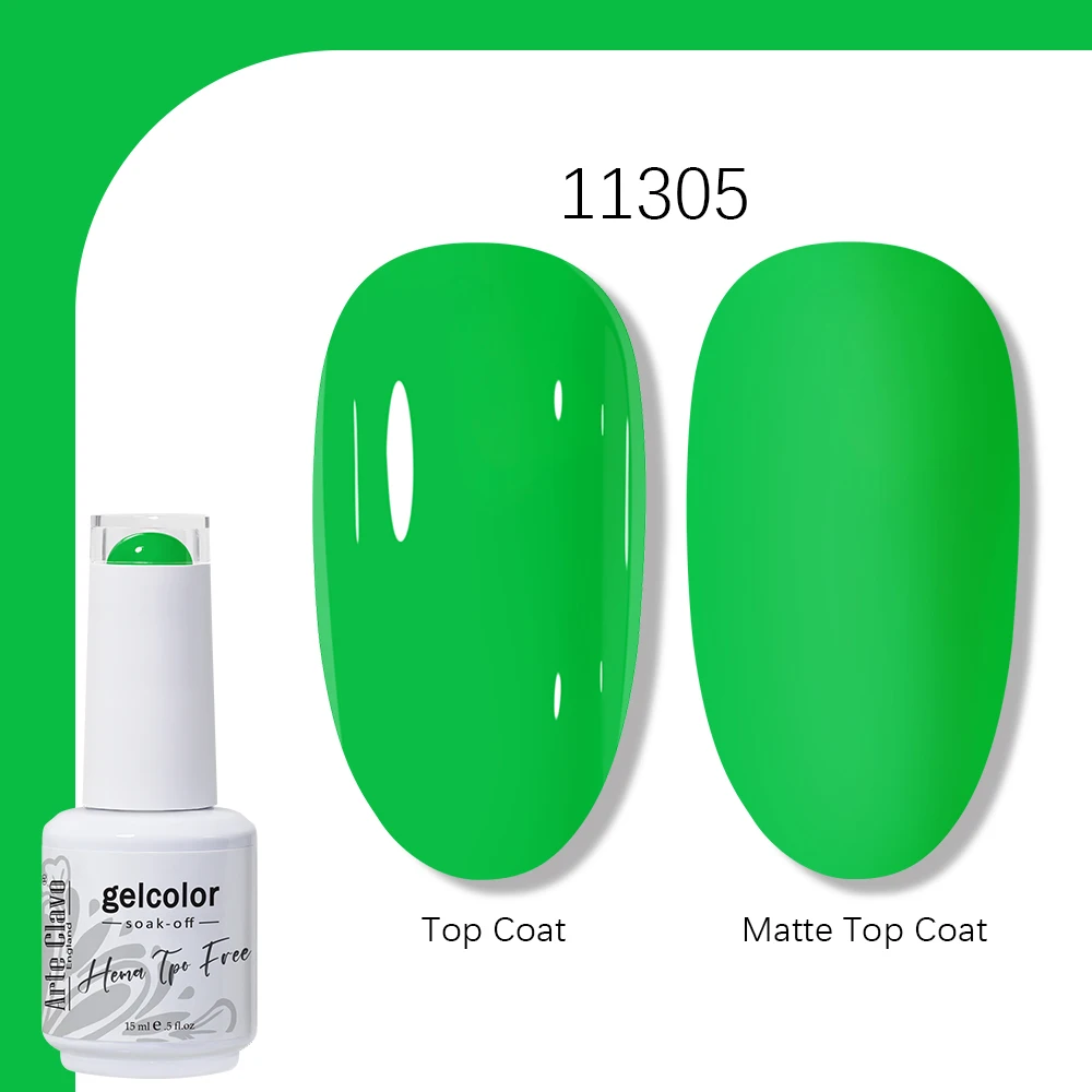 Arte Clavo Gel Nagellak 400 Kleuren 15 ml Semi Permanente Gel Vernis Base Top Coat Nail Art Manicure Losweken LED UV Salon Gel - afbeelding 1