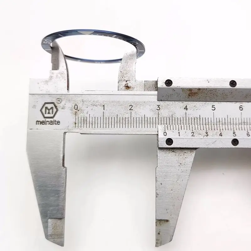 Mod 39MM*32MM  Abalone Turtle 6105 Flat Aluminum Ring Bezel Insert For SEIKO Movement Diving Watch