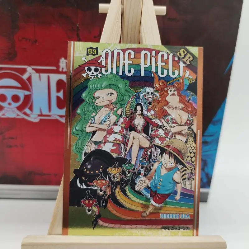 Anime ONE PIECE Monkey D Luffy Tony Tony Chopper Boa Hancock Sakazuki Jewelry Bonney collection card Christmas birthday gift