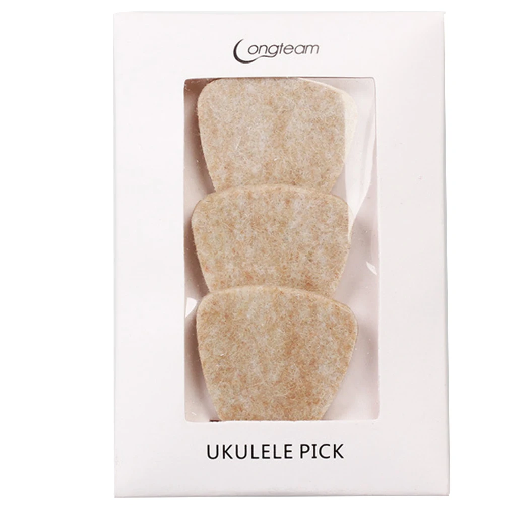 

3pcs Wool Felt Guitar Pick Portable Compact Plectrums For Stringed Instruments Folk Guitar Accessories Replacement Practical