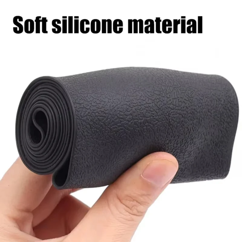 Silikon-Lenkradabdeckung, elastische Schutzhülle, mehrfarbig, Auto-Innenraum-Dekorationsabdeckung aus Silikagel für Männer und Frauen – Detail 5