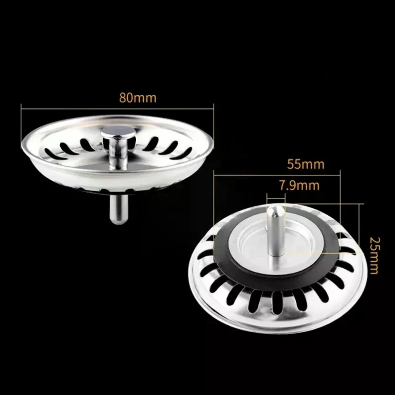 

НОВАЯ АКЦИЯ: 2 шт. Сетчатые фильтры-заглушки для кухонной раковины, фильтры для слива, инструменты для кухни