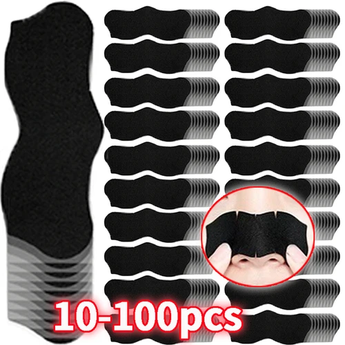 10-100 Uds eliminador de espinillas y acné tiras para la nariz limpieza profunda de la nariz Unisex mascarilla exfoliante de poros parche de limpieza limpiador para el cuidado de la piel