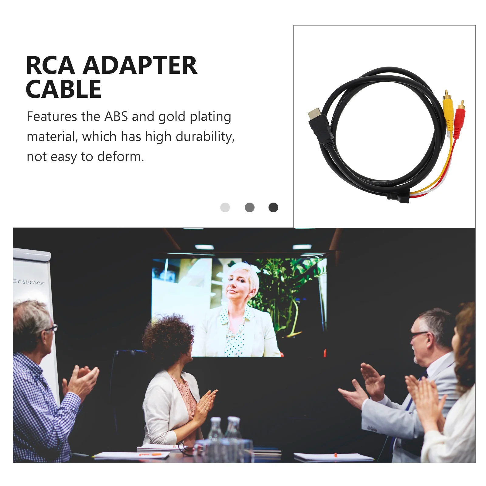 

To Cable Adapter For Video Audio Signal Transmission Support Hdtv Dvd Projector High Definition Cord Multimedia Cable