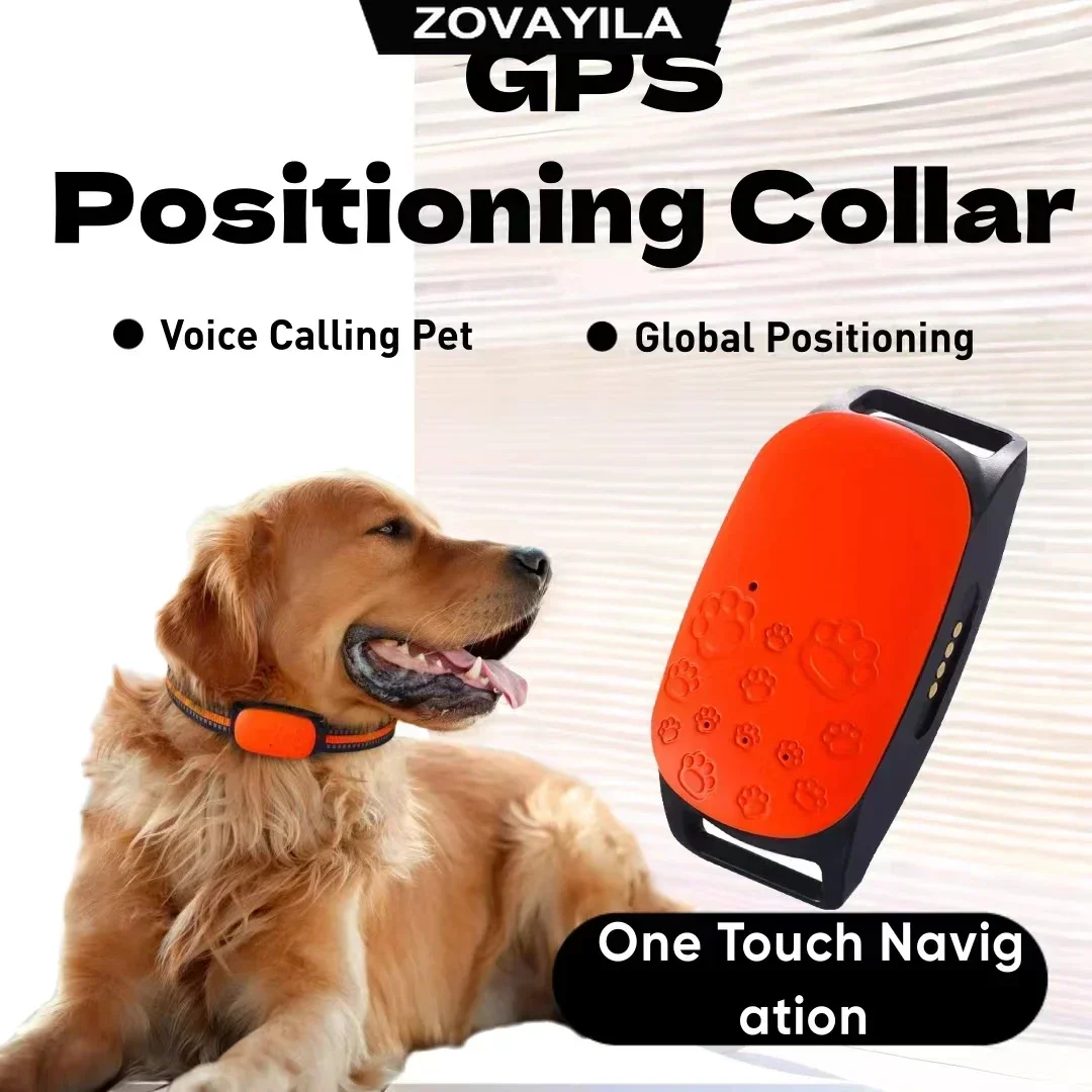 4G GPS Pet Tracker Collar Real-Time Tracking Accurate Positioning Anti-Lost Smart Locator for Dog