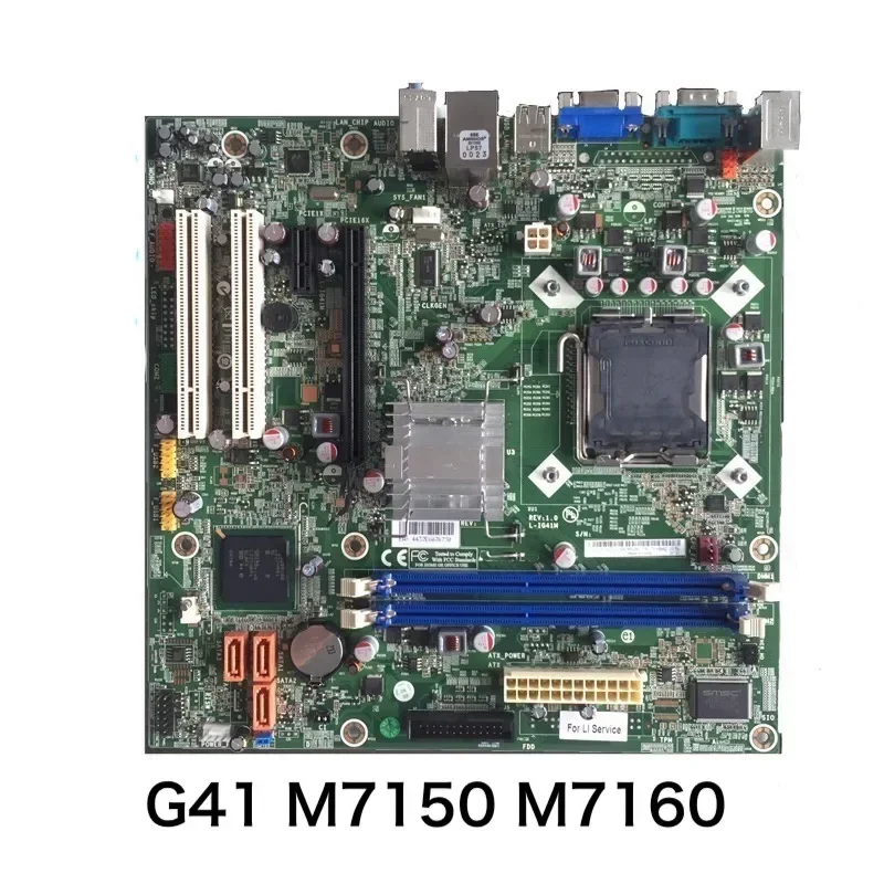 

Материнская плата для настольных ПК Lenovo G41 M7150 M7160 L-IG41M REV: 1,0 71Y6942 LGA 775, материнская плата 100% протестирована, ОК, полностью работает, бесплатная доставка