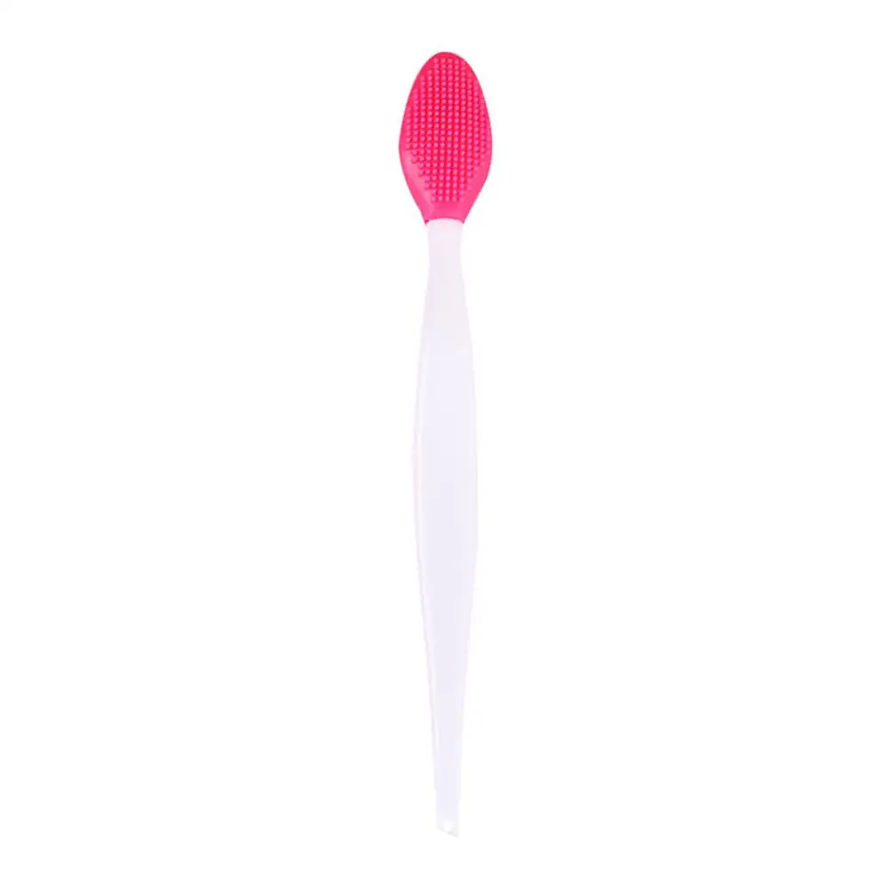 New Silicone Cleaning Brushes Long Handle Nose Clean Blackhead Exfoliating Brush Face Wash Brush Nose Tools Removal Q5t0