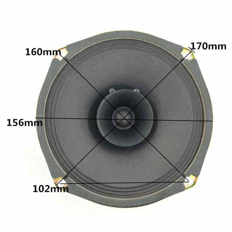 2pcs/Lot  6'' inch Car 150 W Dual Cone Speaker  Music Player Universal HiFi Audio Home Full Range Horn