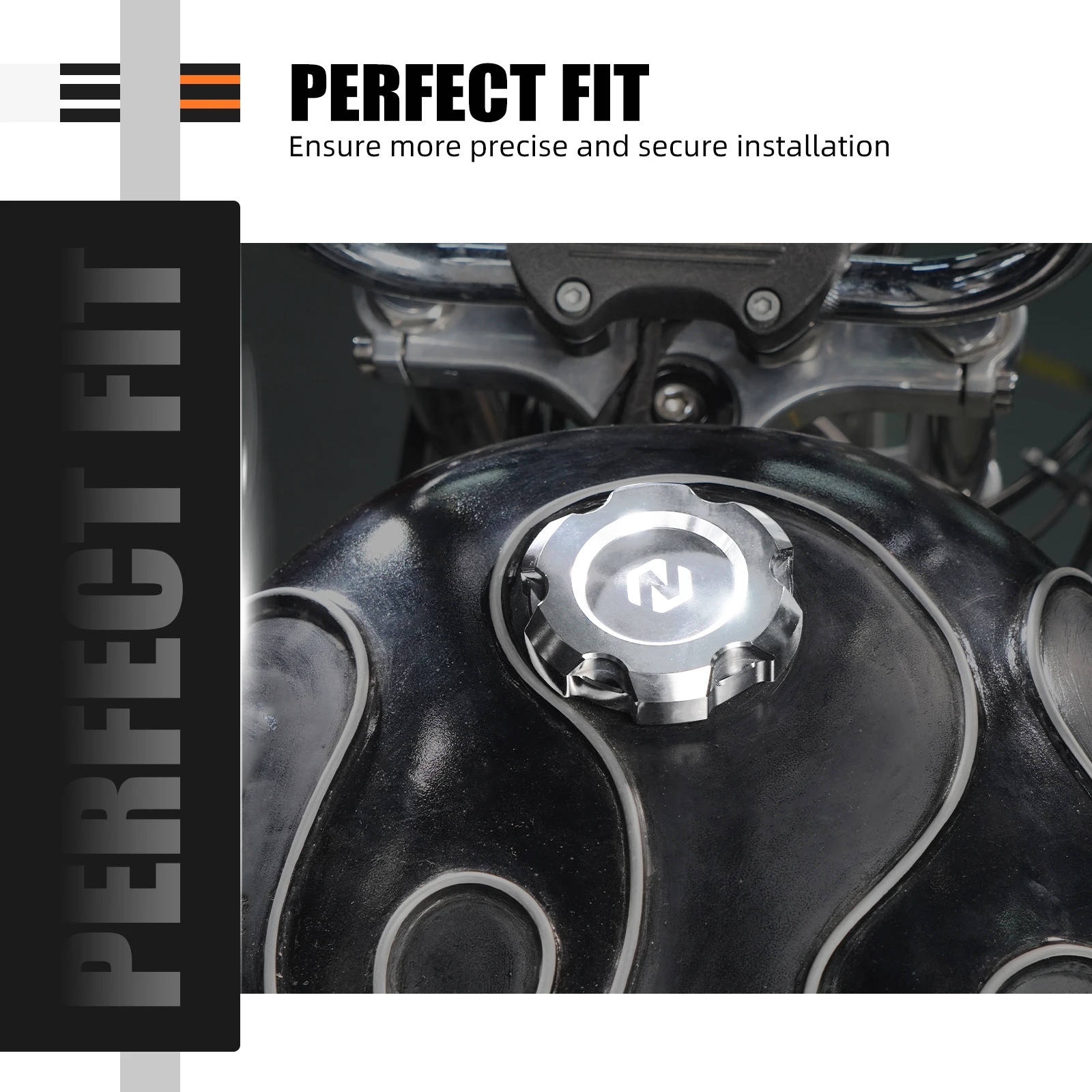 Tankdeckel mit O-Ring für Harley Sportster 883 Low XL883L 2005–2009 Sportster 1200 Low XL1200L Iron 883 XL883N Forty Eight – Detail 17