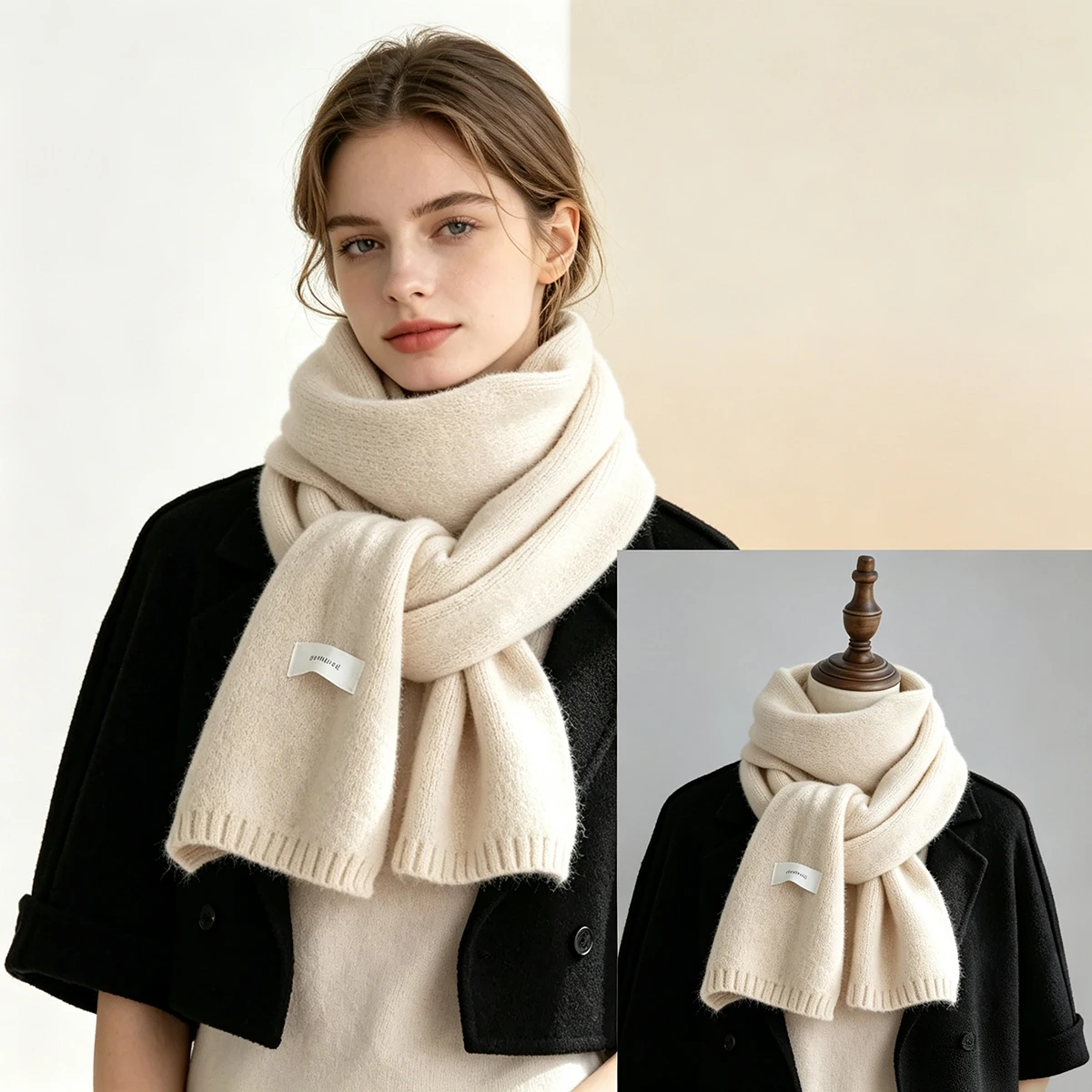 2026 New Imitation Cashmere Scarf Women Winter Knitting Shawls And Wraps Blanket Thick Neckerchief Bufanda Pashmina Long Echarpe