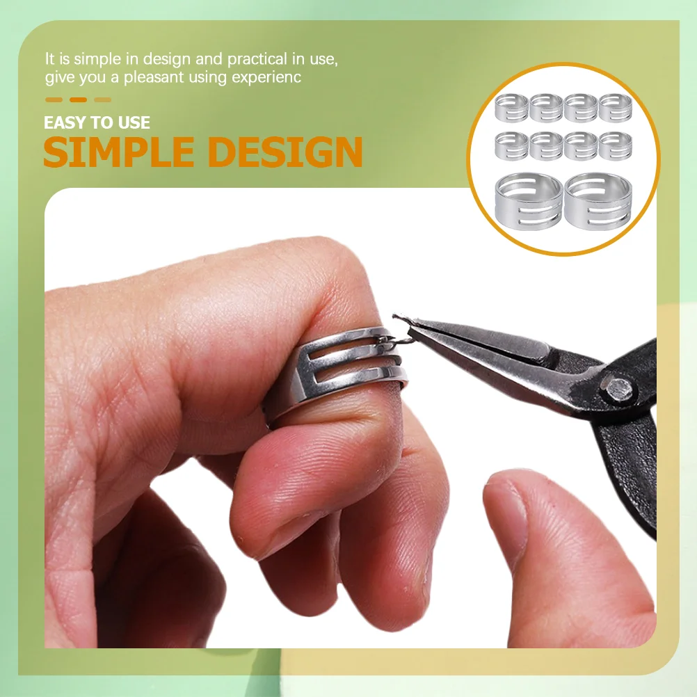 10 Pcs Jump Opener Maker Stainless Steel Jewelry Tools Easy Open Close Adjustable Size Comfortable Fit Closer