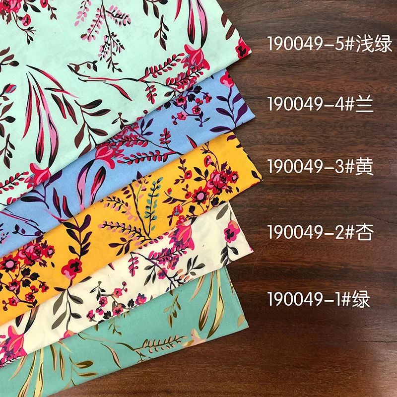 Soft Viscose Summer Daisy Rayon Fabric By  Floral Print Women\'s Dress Clothing Skirt Pajamas DIY Sewing Material 100x145cm