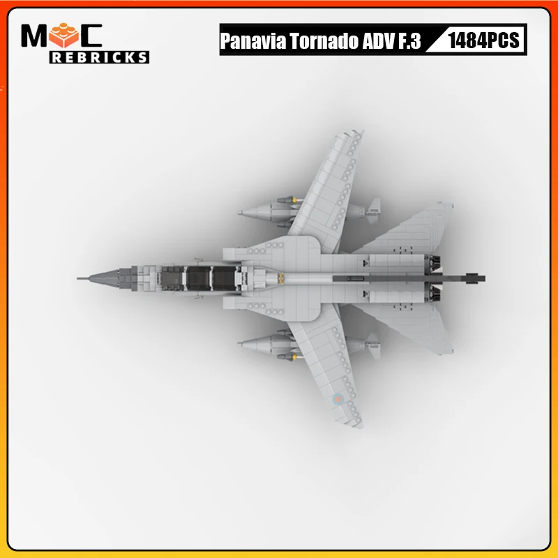 WW2 Military Series Weapons Panavia Tornado ADV F.3 Bomber MOC Building Block Model DIY Children's Toys Christmas Gifts